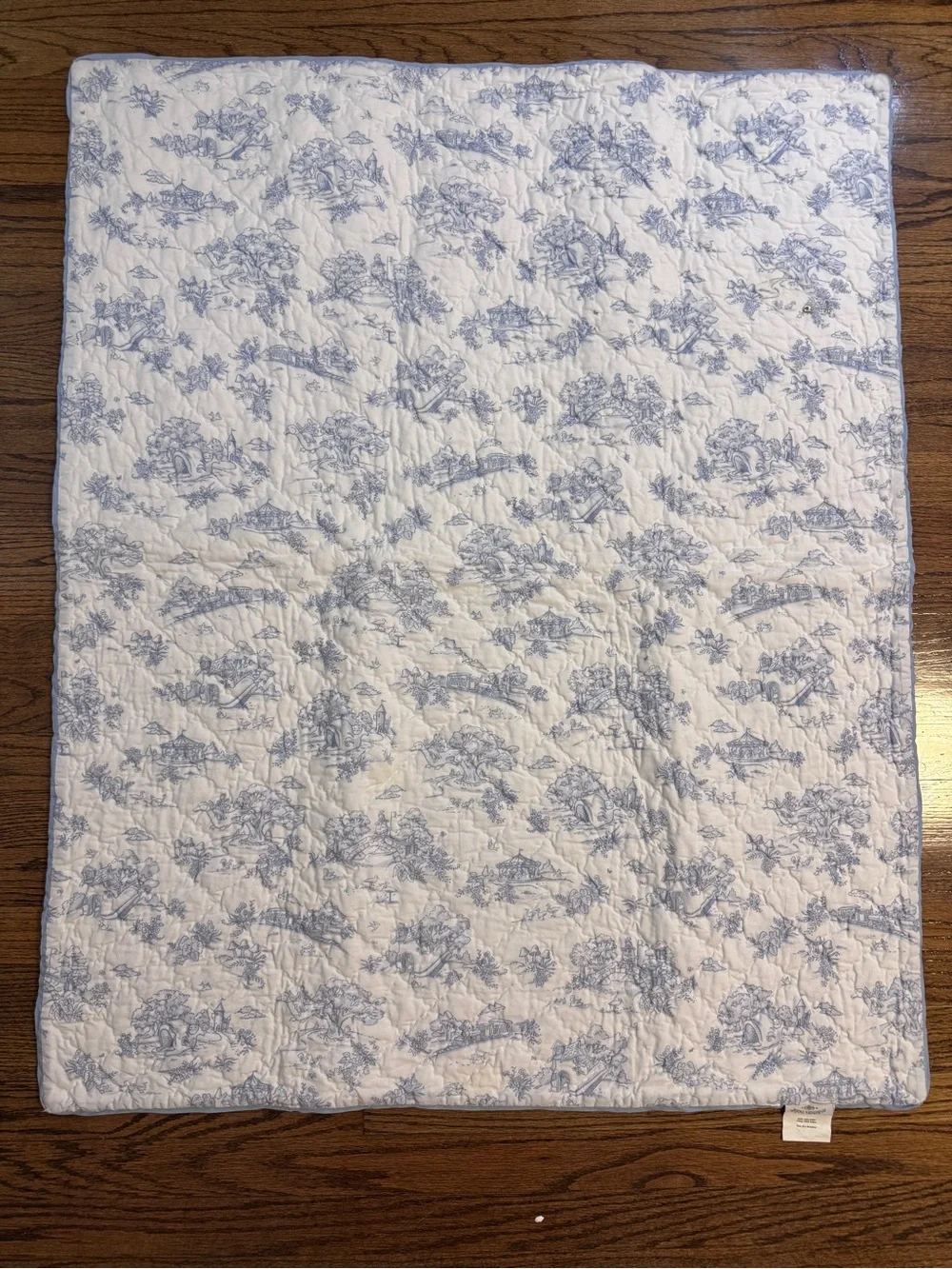 Maison Nola - Blue Storyland Toile Baby Quilt